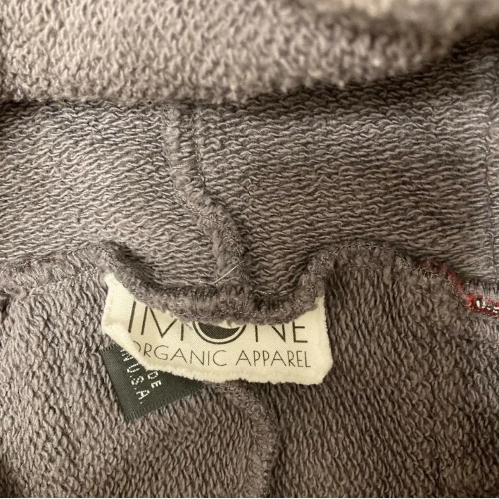 3/$15 Imone Organic Apparel Aztec Print Poncho Gray Boho Festival Women’s Medium - Picture 2 of 7